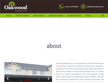 Tablet Screenshot of oakwoodmedical.ie